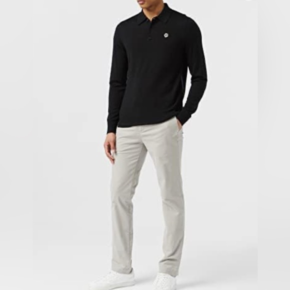 Ted Baker Mmk-Wembley-core Ls Men's Polo Wool Sweater - Picture 2 of 9